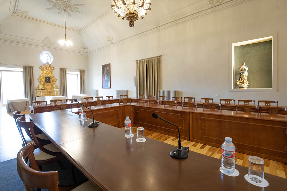Detalle montaje reuniones empresa en Seminario